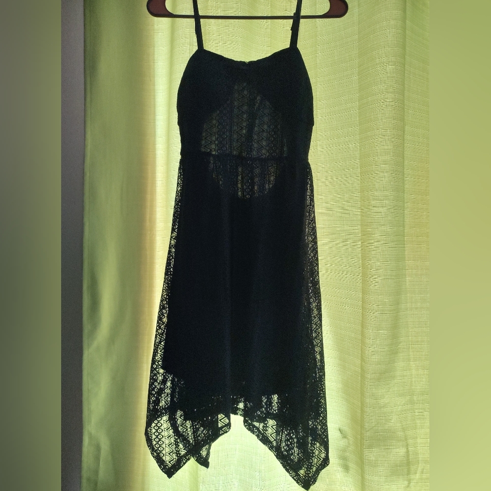 Blue backless dress